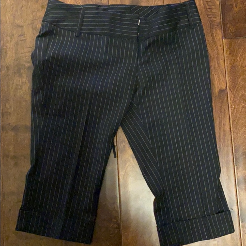 Charlotte Russe Capri pinstripe pant